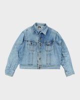 Vintage 90's Lee Faded Light Wash Denim Jacket - S