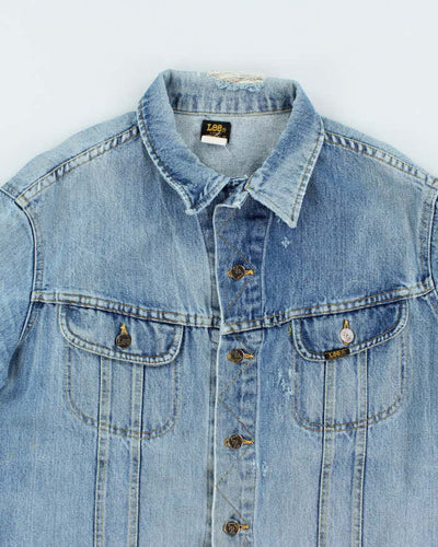 Vintage 90's Lee Faded Light Wash Denim Jacket - S
