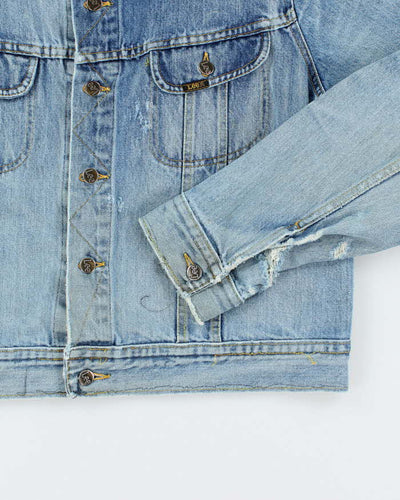 Vintage 90's Lee Faded Light Wash Denim Jacket - S