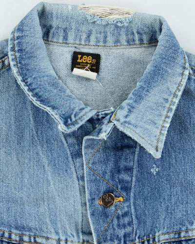 Vintage 90's Lee Faded Light Wash Denim Jacket - S