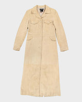 Vintage 90s Le Chateau Long Suede Jacket - S