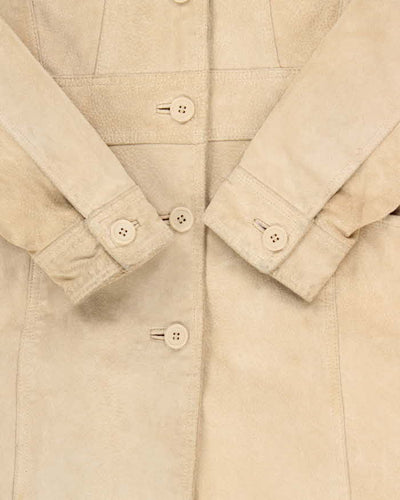 Vintage 90s Le Chateau Long Suede Jacket - S