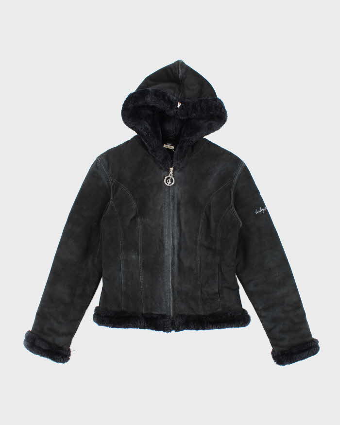 Vintage Y2k 00s Baby Phat Suede Hooded Jacket - S