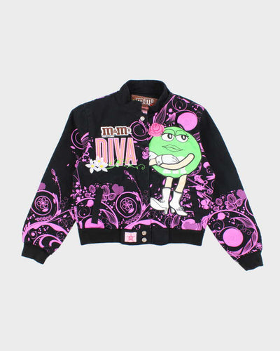 Vintage Y2K The Green M&M Embroidered Racing Jacket - S