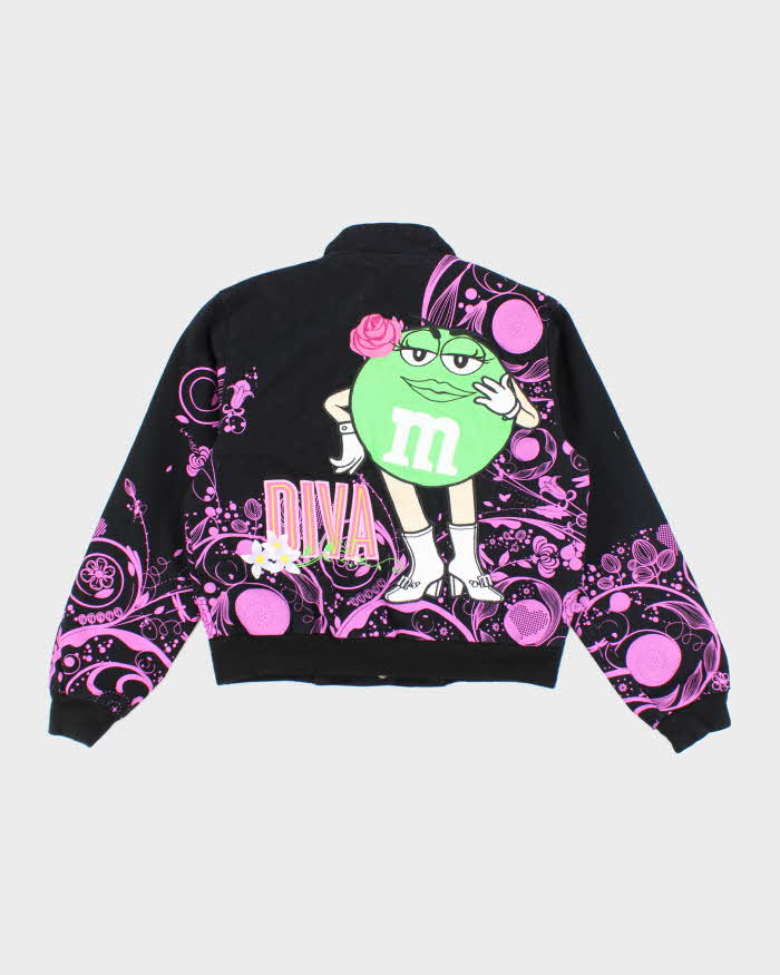 Vintage Y2K The Green M&M Embroidered Racing Jacket - S