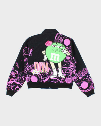Vintage Y2K The Green M&M Embroidered Racing Jacket - S