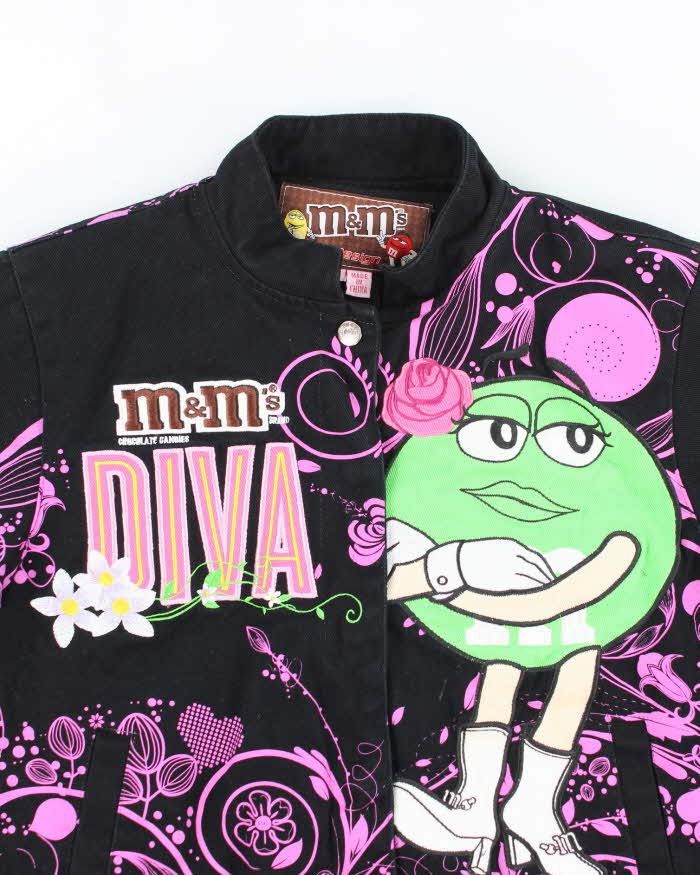 Vintage Y2K The Green M&M Embroidered Racing Jacket - S