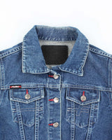 Vintage 90's FUBU Dark Wash Cropped Denim Jacket - S