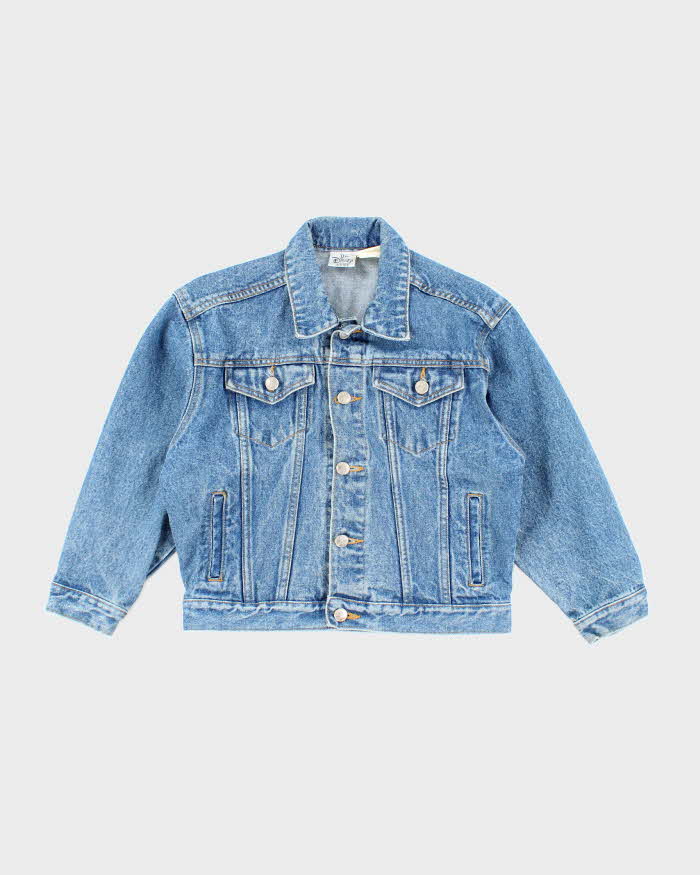 Vintage Y2K Women's Disney Embroidered Denim Jacket - S