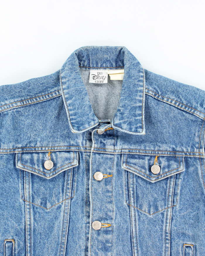 Vintage Y2K Women's Disney Embroidered Denim Jacket - S