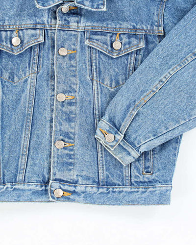Vintage Y2K Women's Disney Embroidered Denim Jacket - S