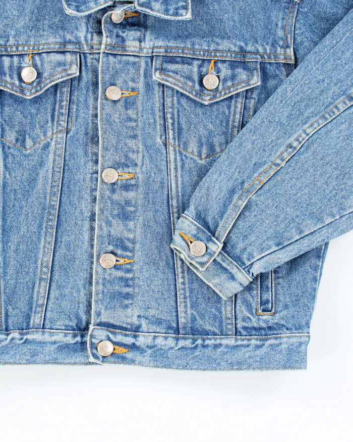Vintage Y2K Women's Disney Embroidered Denim Jacket - S