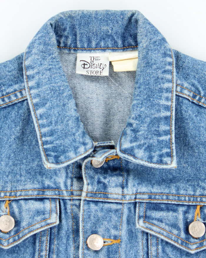 Vintage Y2K Women's Disney Embroidered Denim Jacket - S