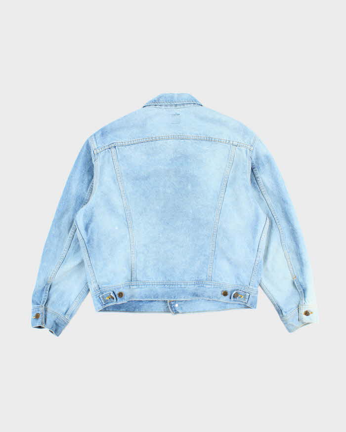 Vintage 80s Lee Button Up Light Blue Denim Jacket - L