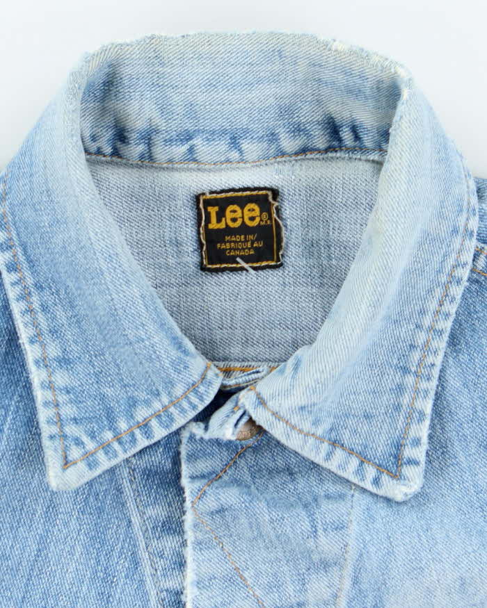Vintage 70s Lee Button Up Denim Jacket - S