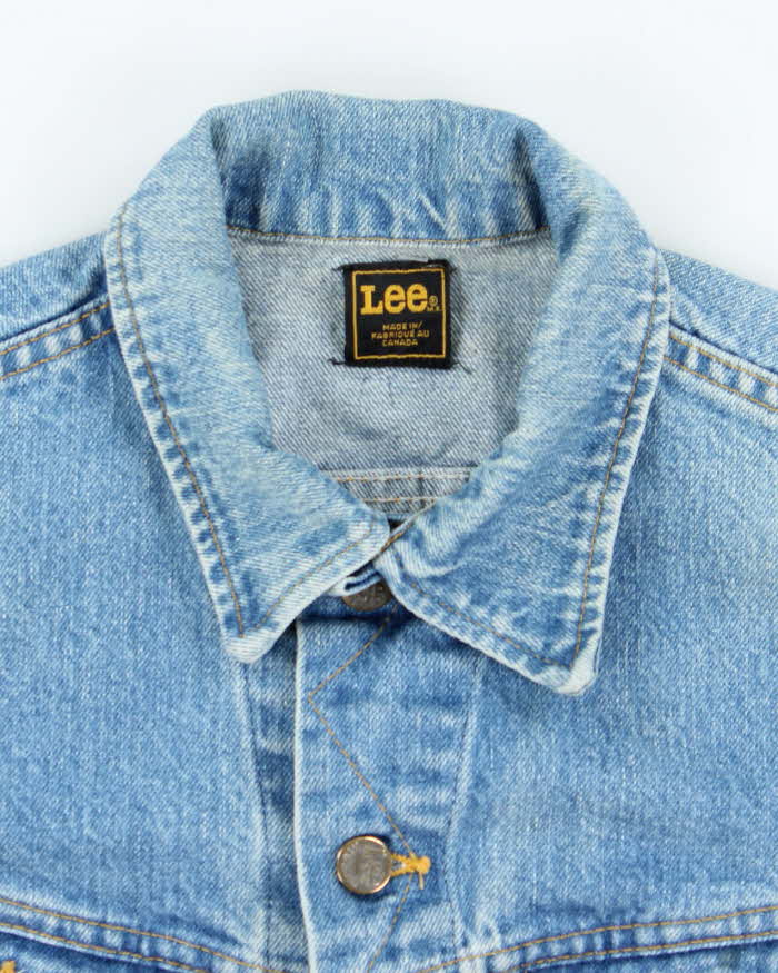 Vintage 80s Lee Button Up Denim Jacket - S