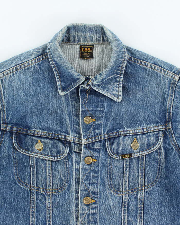 Vintage 80s Lee Button Up Denim Jacket - S