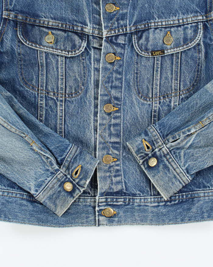 Vintage 80s Lee Button Up Denim Jacket - S