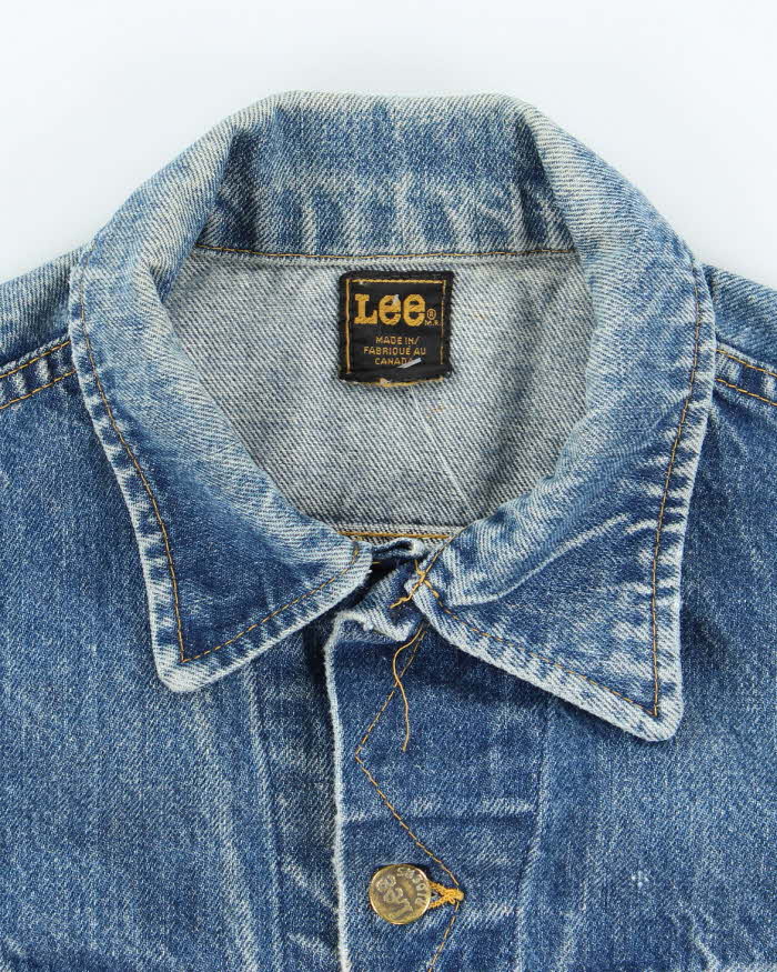 Vintage 80s Lee Button Up Denim Jacket - S