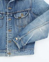 Vintage 80s Lee Button Up Denim Jacket - S