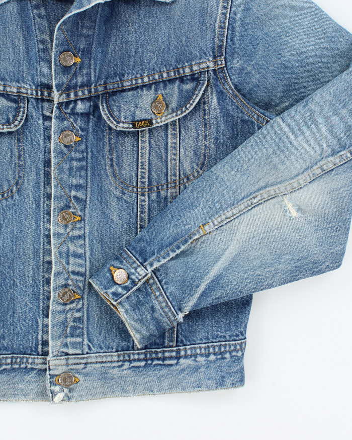 Vintage 80s Lee Button Up Denim Jacket - S