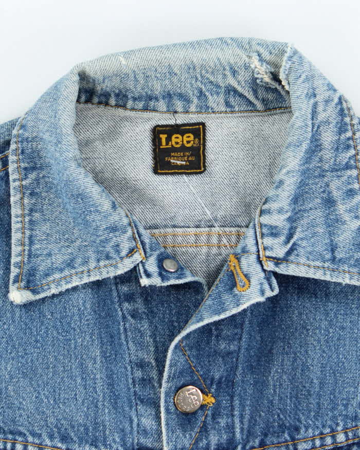 Vintage 80s Lee Button Up Denim Jacket - S