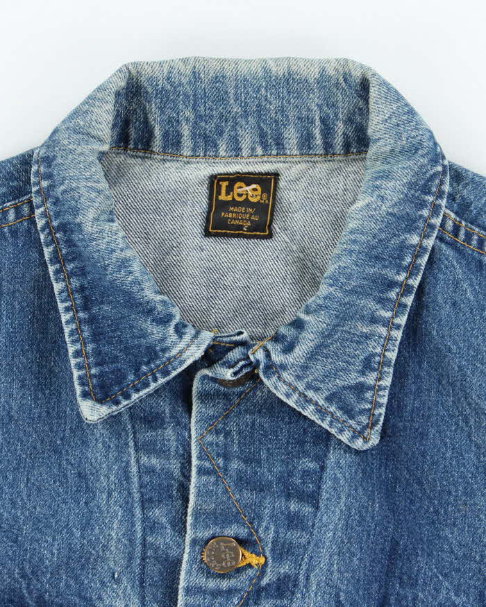 Vintage 80s Lee Button Up Denim Jacket - M