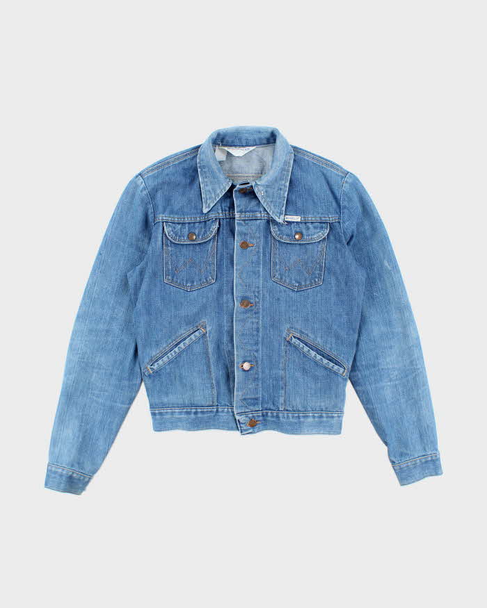 Vintage 70s Wrangler Button Up Denim Jacket - S
