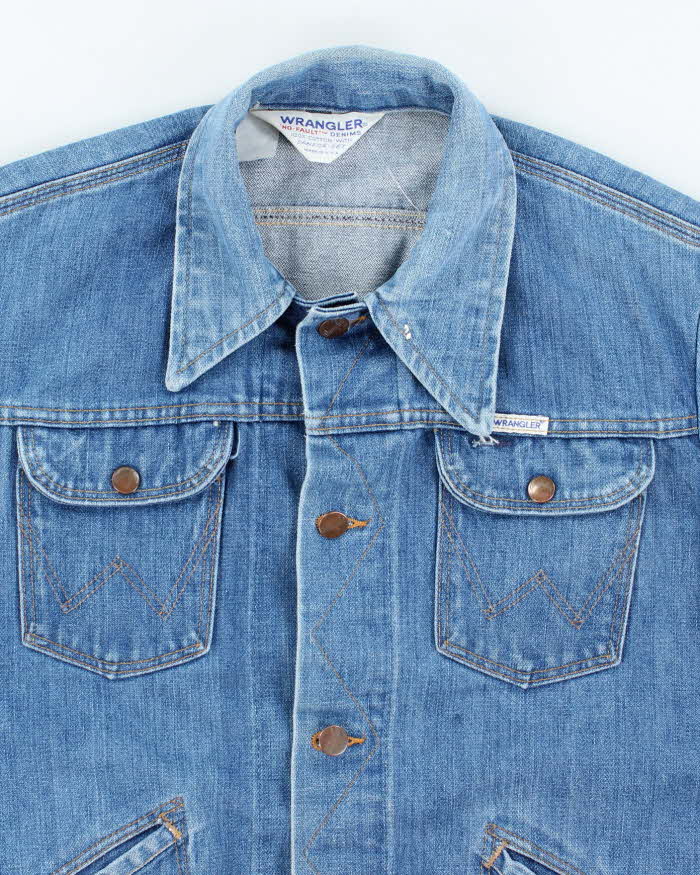 Vintage 70s Wrangler Button Up Denim Jacket - S