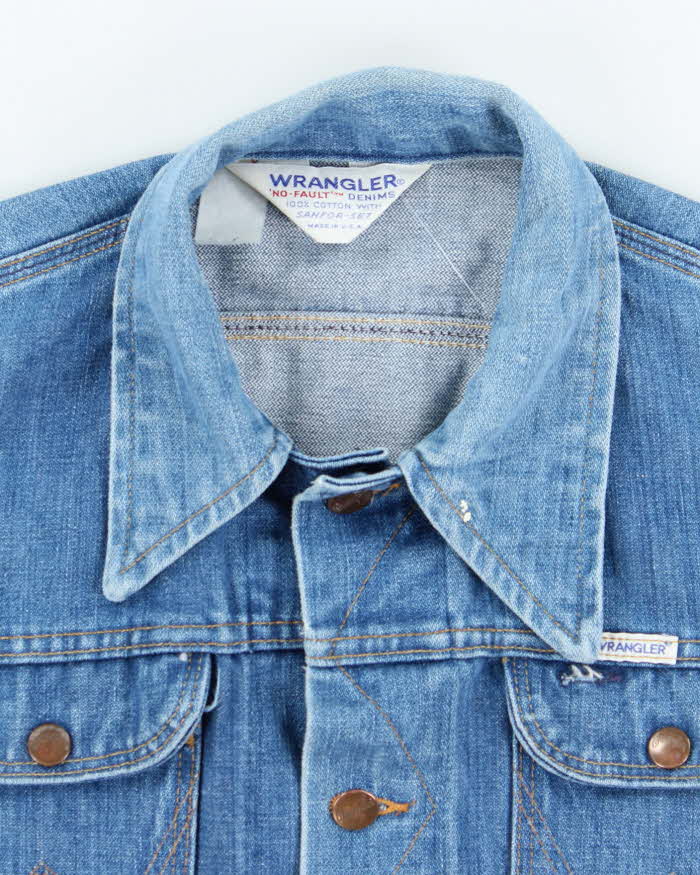 Vintage 70s Wrangler Button Up Denim Jacket - S – Rokit