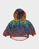 Adidas Stella Sport Batwing Rainbow Pattern Windbreaker Jacket -XXS