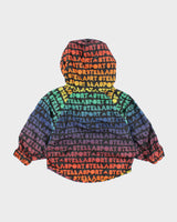 Adidas Stella Sport Batwing Rainbow Pattern Windbreaker Jacket -XXS
