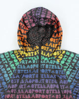 Adidas Stella Sport Batwing Rainbow Pattern Windbreaker Jacket -XXS