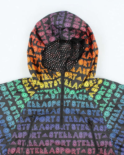 Adidas Stella Sport Batwing Rainbow Pattern Windbreaker Jacket -XXS