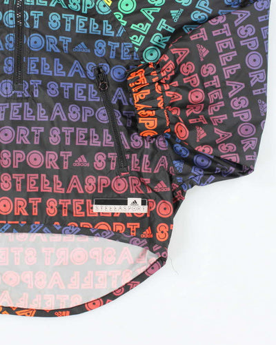 Adidas Stella Sport Batwing Rainbow Pattern Windbreaker Jacket -XXS