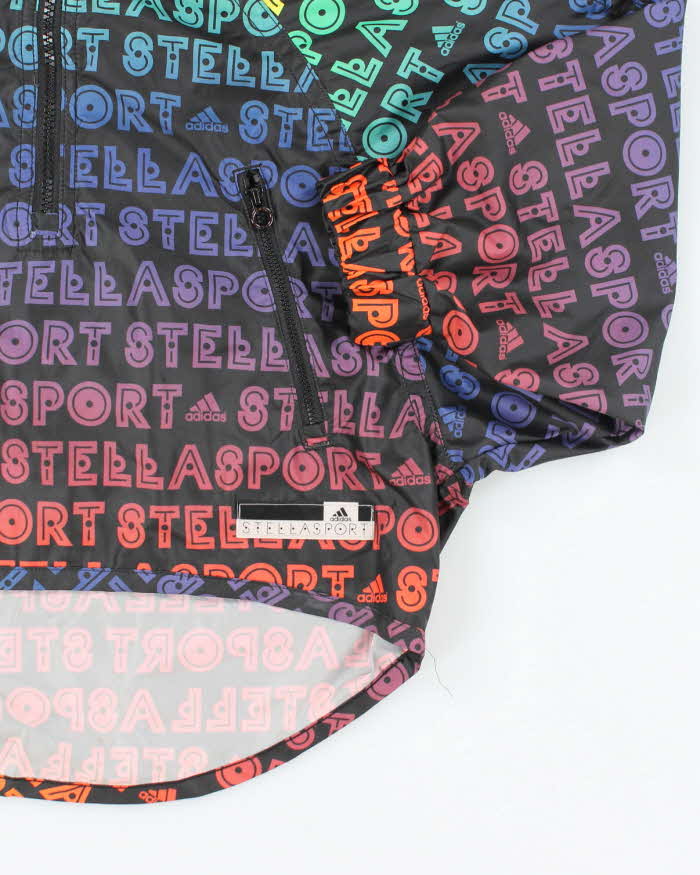 Adidas Stella Sport Batwing Rainbow Pattern Windbreaker Jacket -XXS