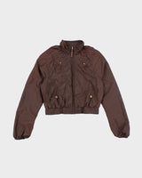 Vintage Y2K Puma Cropped Windbreaker Jacket - M