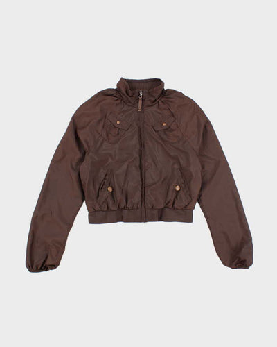 Vintage Y2K Puma Cropped Windbreaker Jacket - M
