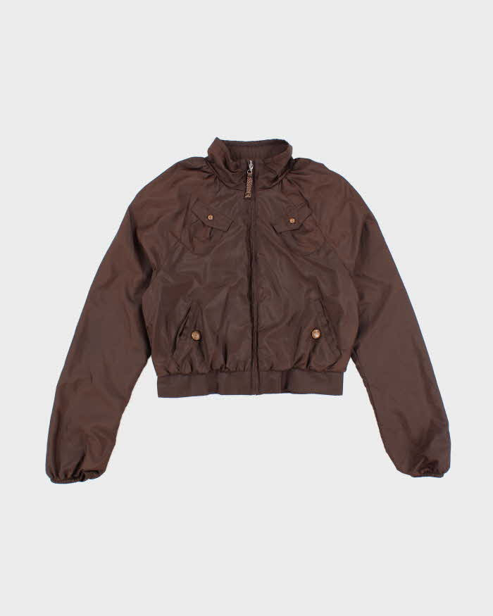 Vintage Y2K Puma Cropped Windbreaker Jacket - M