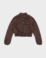 Vintage Y2K Puma Cropped Windbreaker Jacket - M