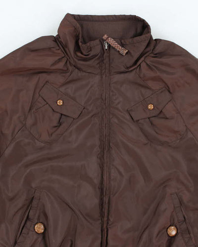 Vintage Y2K Puma Cropped Windbreaker Jacket - M