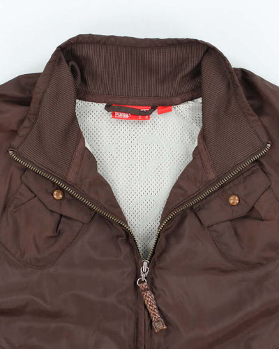 Vintage Y2K Puma Cropped Windbreaker Jacket - M