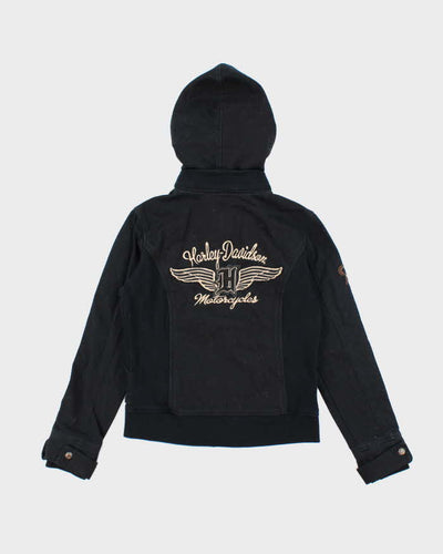 Harley Davidson Embroidered Zip Up Hoodie - XS