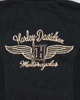 Harley Davidson Embroidered Zip Up Hoodie - XS