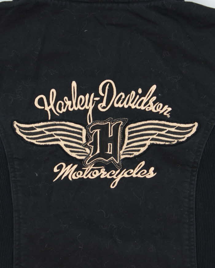 Harley Davidson Embroidered Zip Up Hoodie - XS