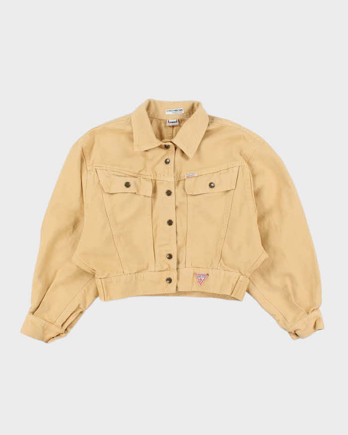 Vintage 90's Guess Heavyweight Cropped Denim Jacket - L
