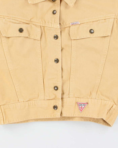 Vintage 90's Guess Heavyweight Cropped Denim Jacket - L