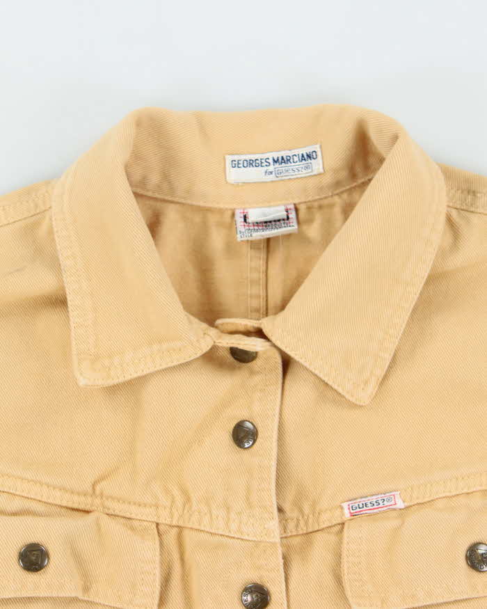 Vintage 90's Guess Heavyweight Cropped Denim Jacket - L
