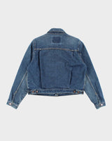 Vintage 90's Levi's Dark Wash Cropped Denim Jacket - M
