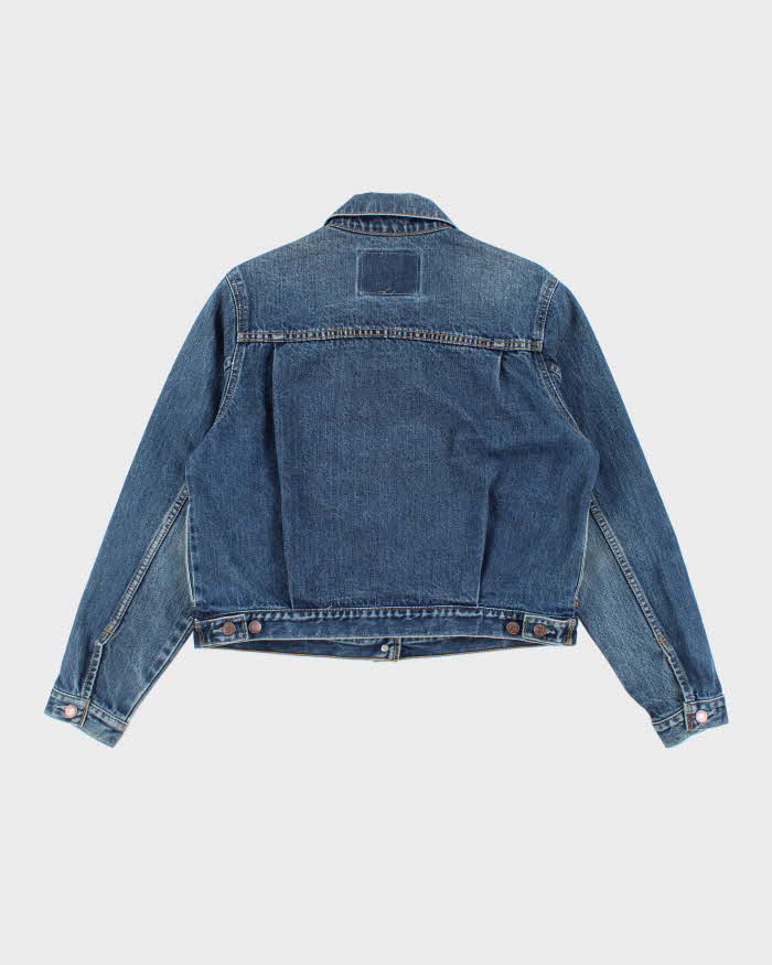Vintage 90's Levi's Dark Wash Cropped Denim Jacket - M
